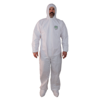 ShuBee� EnviroShield� Coverall With Hood and Shoe Covers  - Case of 25